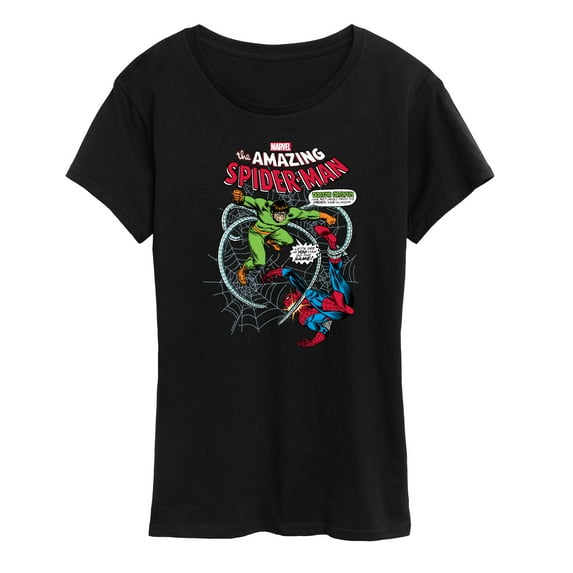 Marvel Spider-Man - Fighting Doc Ock - Ladies Short Sleeve Graphic T-Shirt