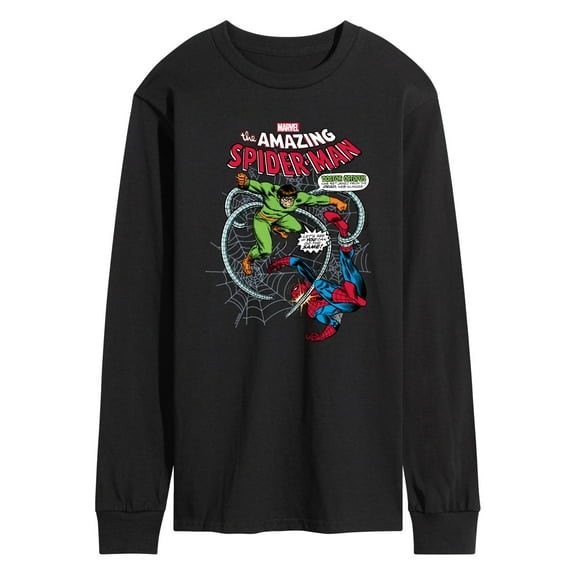 Marvel Spider-Man - Fighting Doc Ock - Men's Long Sleeve Graphic T-Shirt