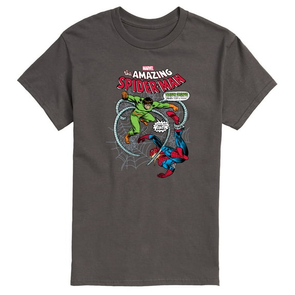 Marvel Spider-Man - Fighting Doc Ock - Men's Short Sleeve Graphic T-Shirt