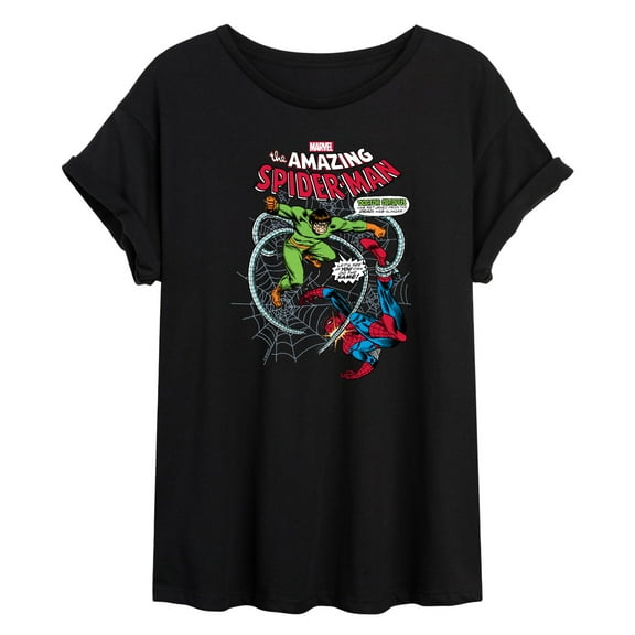 Marvel Spider-Man - Fighting Doc Ock - Women's Oversized Graphic T-Shirt