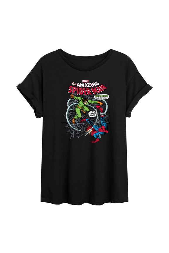 Spider-Man - Fighting Doc Ock - Women's Oversized Graphic T-Shirt
