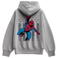 thumbnail image 1 of Marvel - Spider-Man Flag - Women's Oversized Fleece Hoodie Sweatshirt, 1 of 5