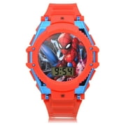 Marvel Spider-Man Flashing LCD Watch with Molded Straps - SPD4625WM