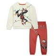 thumbnail image 1 of Marvel Spider-Man Fleece Drop Shoulder Sweatshirt and Jogger Pants Outfit Set Toddler to Little Kid, 1 of 5