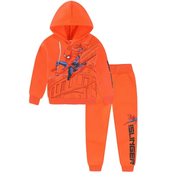Marvel Spider-Man Fleece Pullover Hoodie and Jogger Pants (Boys), 2 Piece Set, Sizes 4-16