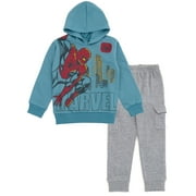 Marvel Spider-Man Fleece Pullover Hoodie and Jogger Pants Outfit Set Toddler to Big Kid