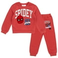 thumbnail image 1 of Marvel Spider-Man Fleece Sweatshirt and Jogger Pants Outfit Set Toddler to Big Kid, 1 of 5