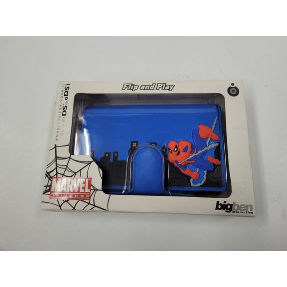 Marvel Spider-Man Flip & Play Protector Nintendo DS Lite Rare Collectible Black or Blue