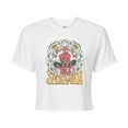 thumbnail image 1 of Marvel Spider-Man - Florals - Juniors Cropped Graphic T-Shirt, 1 of 5