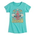 thumbnail image 1 of Marvel Spider-Man - Florals - Toddler And Youth Girls Fitted Short Sleeve Graphic T-Shirt, 1 of 4