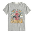 thumbnail image 1 of Marvel Spider-Man - Florals - Toddler And Youth Short Sleeve Graphic T-Shirt, 1 of 5
