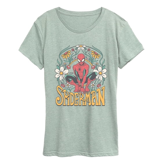 Marvel - Spider-Man Florals - Women's Short Sleeve Graphic T-Shirt