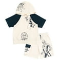 thumbnail image 1 of Marvel Spider-Man French Terry Pullover Hoodie and Shorts Toddler to Big Kid, 1 of 5