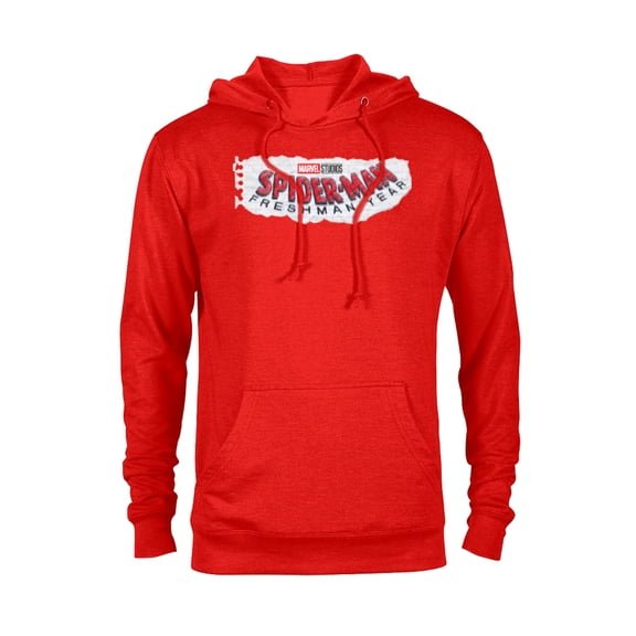 Marvel Spider-Man: Freshman Year Logo - Pullover Hoodie for Adults – Customized-Red Heather
