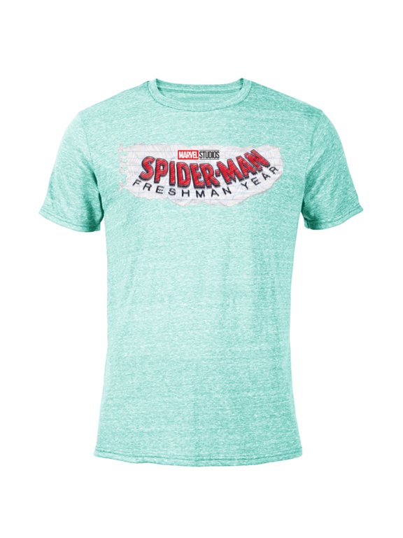 Spider-Man: Freshman Year Logo - Short Sleeve Blended T-Shirt for Adults – Customized-Ocean Blue