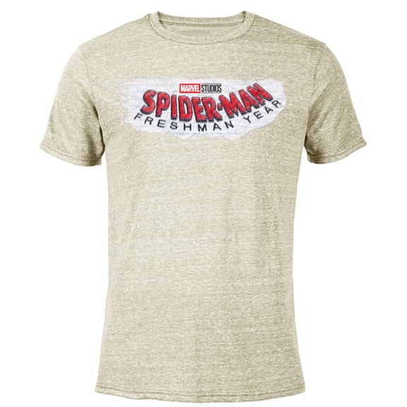 Marvel Spider-Man: Freshman Year Logo - Short Sleeve Blended T-Shirt for Adults – Customized-Yellow