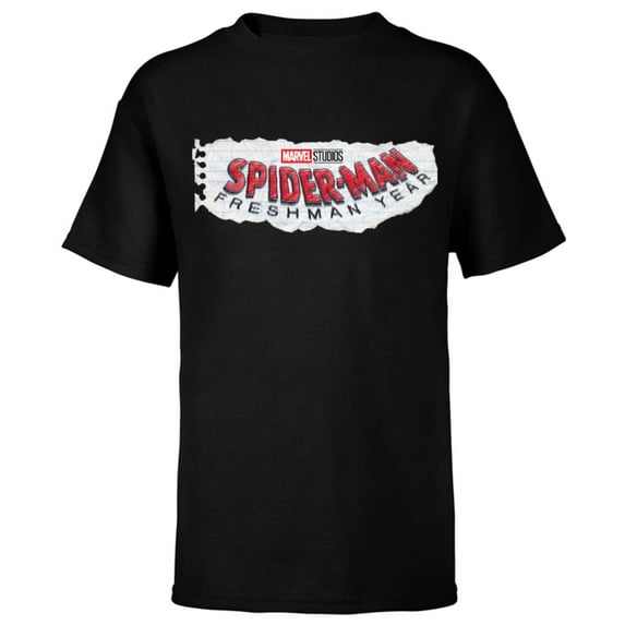 Marvel Spider-Man: Freshman Year Logo - Short Sleeve T-Shirt for Kids – Customized-Black