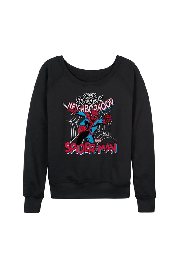Spider-Man - Friendly Neighborhood - Ladies French Terry Pullover Sweatshirt