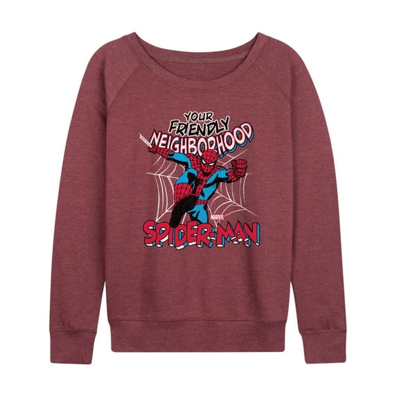 Marvel Spider-Man - Friendly Neighborhood - Ladies French Terry Pullover Sweatshirt