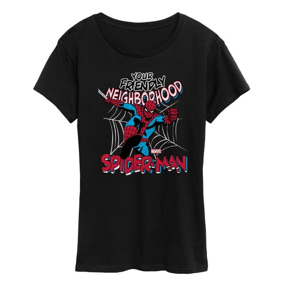 Marvel Spider-Man - Friendly Neighborhood - Ladies Short Sleeve Graphic T-Shirt