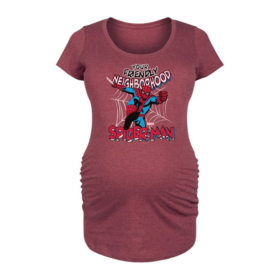 Marvel Spider-Man - Friendly Neighborhood - Maternity Scoop Neck Graphic T-Shirt