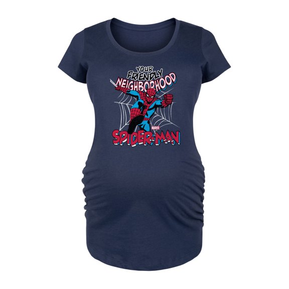 Marvel Spider-Man - Friendly Neighborhood - Maternity Scoop Neck Graphic T-Shirt