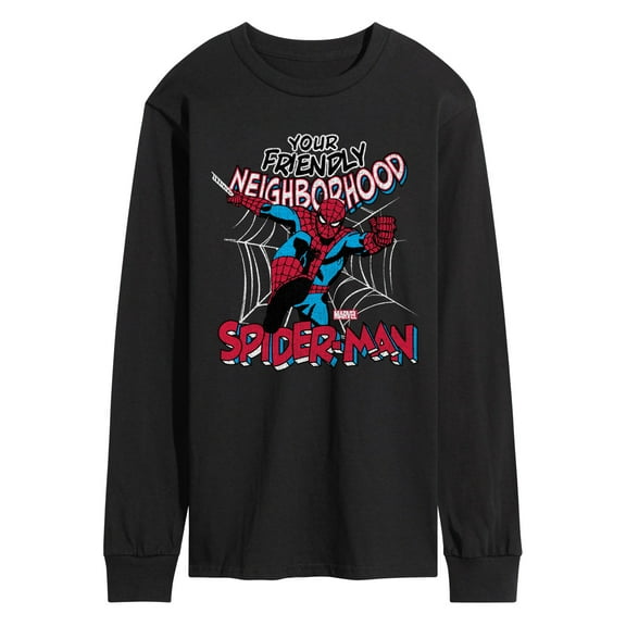 Marvel Spider-Man - Friendly Neighborhood - Men's Long Sleeve Graphic T-Shirt