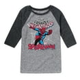 thumbnail image 1 of Marvel Spider-Man - Friendly Neighborhood - Toddler And Youth Raglan, 1 of 4