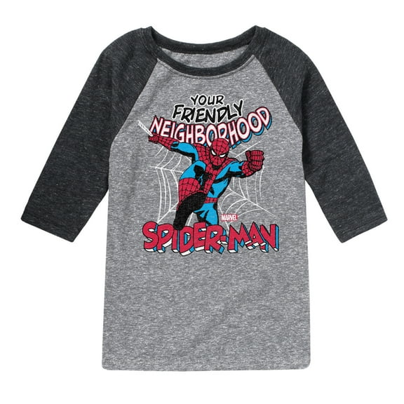 Marvel Spider-Man - Friendly Neighborhood - Toddler And Youth Raglan