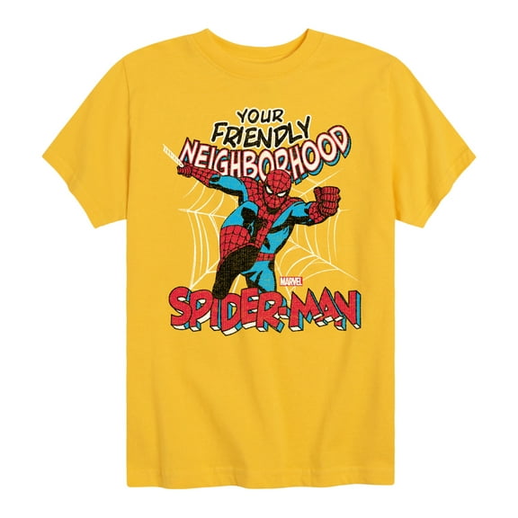 Marvel Spider-Man - Friendly Neighborhood - Toddler And Youth Short Sleeve Graphic T-Shirt