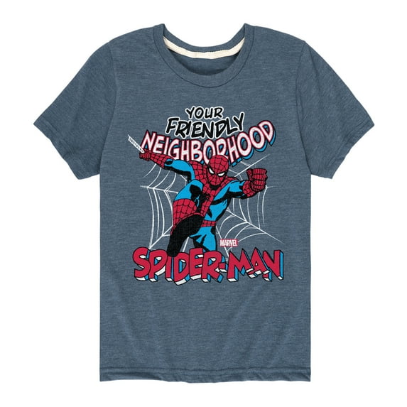 Marvel Spider-Man - Friendly Neighborhood - Toddler And Youth Short Sleeve Graphic T-Shirt