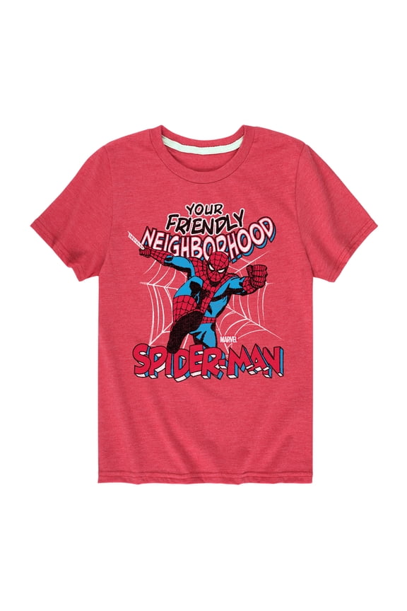 Spider-Man - Friendly Neighborhood - Toddler And Youth Short Sleeve Graphic T-Shirt