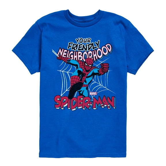 Marvel Spider-Man - Friendly Neighborhood - Toddler And Youth Short Sleeve Graphic T-Shirt