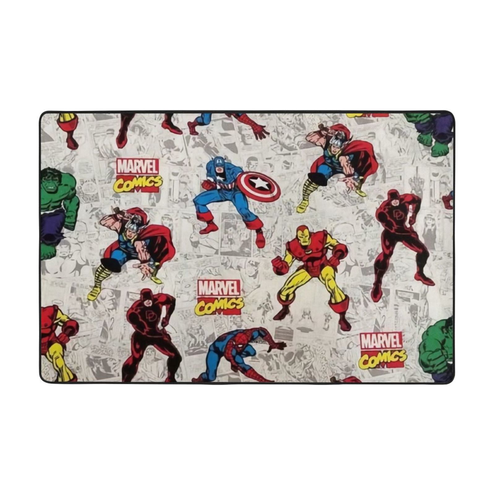 Marvel Spider Man Gamer Rug Room Non Slip Gaming Rug Cool Graffiti