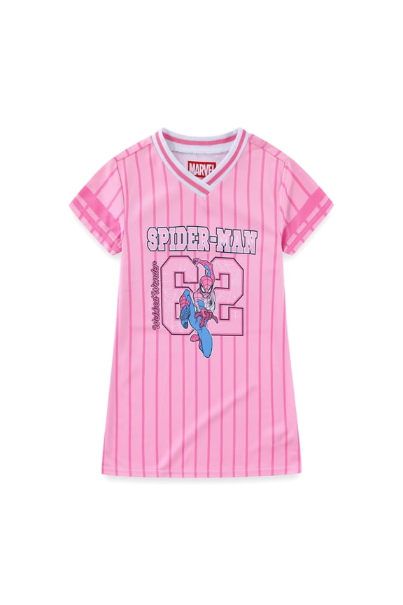 Spider-Man Girls Jersey Dress (Girls), Sizes 4-12