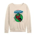 thumbnail image 1 of Marvel Spider-Man - Green Circle - Ladies French Terry Pullover Long Sleeve Shirt, 1 of 5