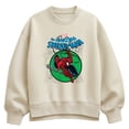 thumbnail image 1 of Marvel - Spider-Man Green Circle - Women's Oversized Fleece Crew Sweatshirt, 1 of 4