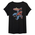 thumbnail image 1 of Marvel Spider-Man - Grunge Style - Women's Oversized Graphic T-Shirt, 1 of 5