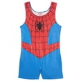 thumbnail image 1 of Marvel Spider-Man Gymnastics Leotard Cosplay Romper Toddler to Little Kid, 1 of 4