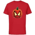 thumbnail image 1 of Marvel Spider-Man Halloween Spooky Pumpkin Jack-o’-Lantern - Short Sleeve Cotton T-Shirt for Adults - Customized-Red, 1 of 5