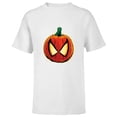 thumbnail image 1 of Marvel Spider-Man Halloween Spooky Pumpkin Jack-o’-Lantern - Short Sleeve T-Shirt for Kids - Customized-White, 1 of 5