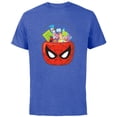thumbnail image 1 of Marvel Spider-Man Halloween Trick or Treat Candy Bucket - Short Sleeve Cotton T-Shirt for Adults - Customized-Royal Heather, 1 of 5