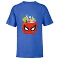 thumbnail image 1 of Marvel Spider-Man Halloween Trick or Treat Candy Bucket - Short Sleeve T-Shirt for Kids - Customized-Royal, 1 of 5