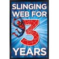thumbnail image 1 of Marvel Spider-Man - Happy 3rd Birthday Wall Poster, 22.375" x 34", Framed, 1 of 3