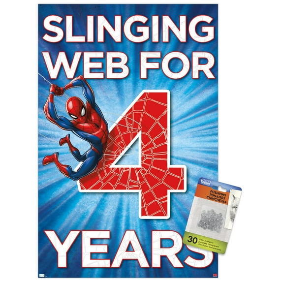 Marvel Spider-Man - Happy 4th Birthday
