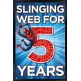 thumbnail image 1 of Marvel Spider-Man - Happy 5th Birthday Wall Poster, 22.375" x 34", Framed, 1 of 3