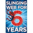thumbnail image 1 of Marvel Spider-Man - Happy 6th Birthday Wall Poster, 14.725" x 22.375", 1 of 3