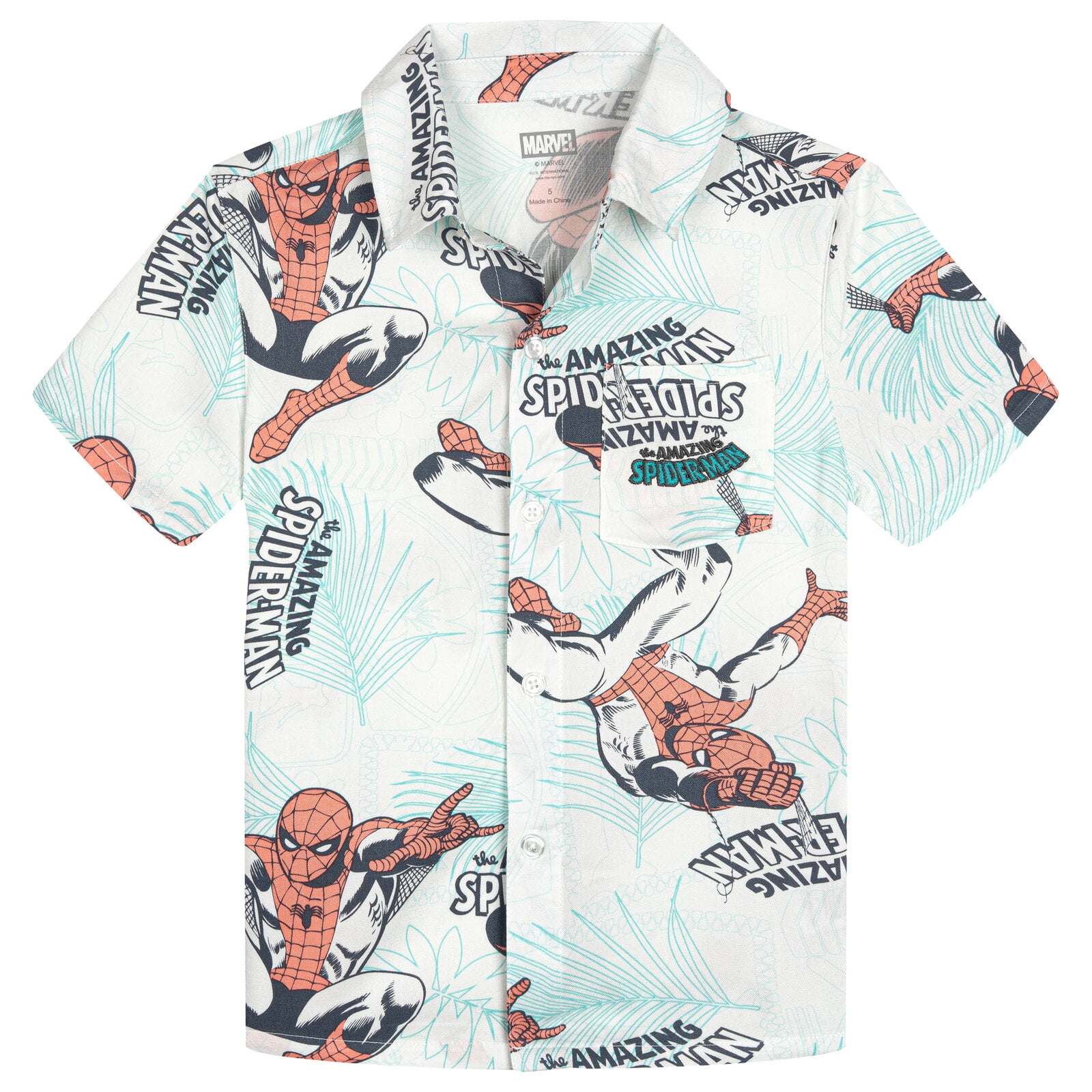 spiderman dress shirt Spider-Man "The Meme"  KUNUFLEX Short Sleeve Shirt