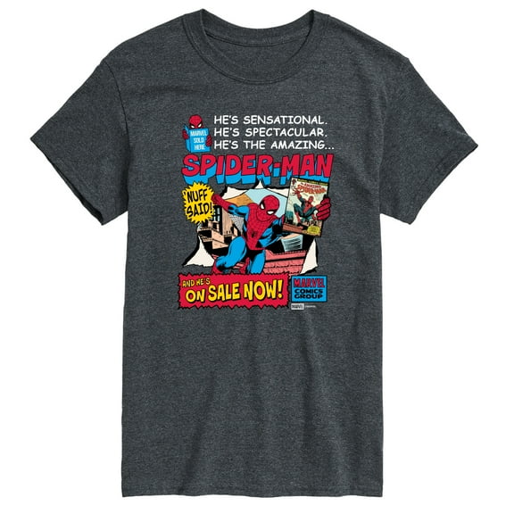 Marvel - Spider-Man He's Sensational Comic - Men's Short Sleeve Graphic T-Shirt