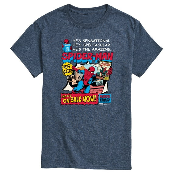 Marvel - Spider-Man He's Sensational Comic - Men's Short Sleeve Graphic T-Shirt